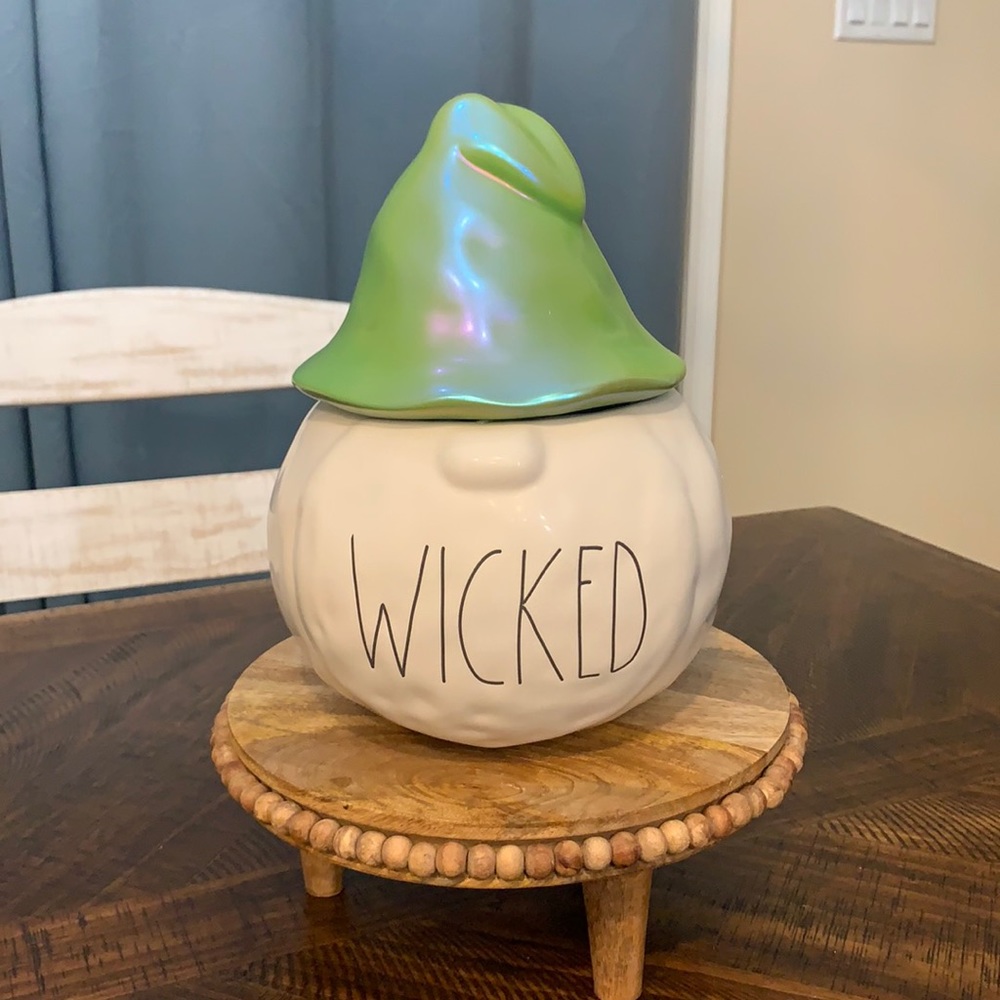 Rae Dunn wicked gnome with green hat